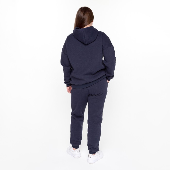 Костюм брюки/толстовка женский НАЧЁС, цвет синий меланж, размер 46 56263