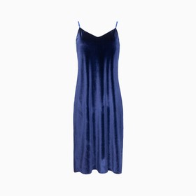 Платье женское, цвет синий, размер 46