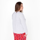 Комплект женский (брюки/джемпер) домашний, цвет красный, размер 54 - Фото 5