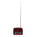 Радиоприемник Ritmix RPR-050 RED, функция MP3-плеера, фонарь, красный - фото 9587269