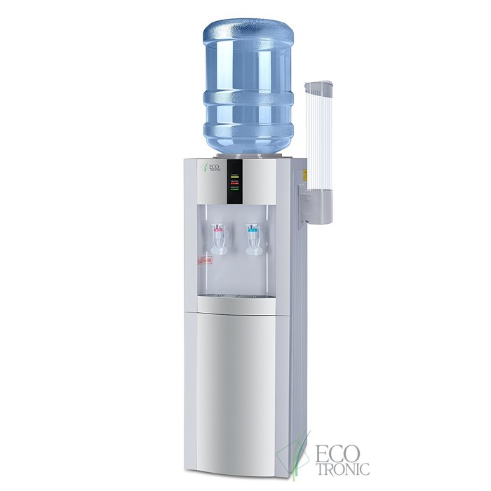Кулер для воды Ecotronic H1-LE v.2, нагрев и охлаждение, 500/60 Вт, бело-серебристый - фото 1906065274