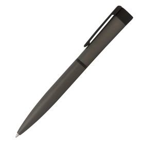 Ручка шариковая PIERRE CARDIN ACTUEL, корпус пластик и алюминий, отделка черный металл, узел 1.0 мм, чернила синие
