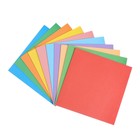 Бумага цветная для оригами и аппликаций 14 х 14 см, 100 листов, 10 цветов, Calligrata - Фото 2