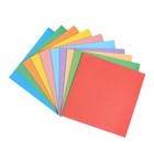 Бумага цветная для оригами и аппликаций 14 х 14 см, 100 листов, 10 цветов, Calligrata - Фото 3
