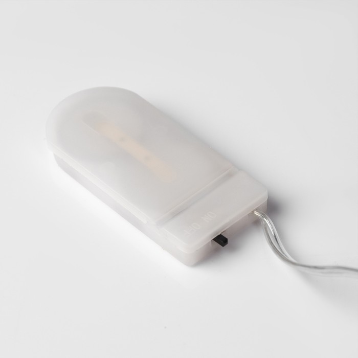 Светодиодная фигура «Ёлочка в снегу», 10 × 19 × 5 см, пластик, батарейки CR2032х2, свечение белое - фото 1881000513
