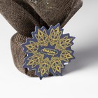 Светодиодная фигура «Ёлка с золотистым декором», 14×35×7.5 см, пластик, батарейки CR2032×2 (в комплекте), свечение тёплое белое - Фото 5