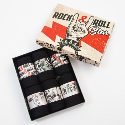 Набор мужских носков KAFTAN «Рок», 6 пар, размер 41-44 (26-29 см)