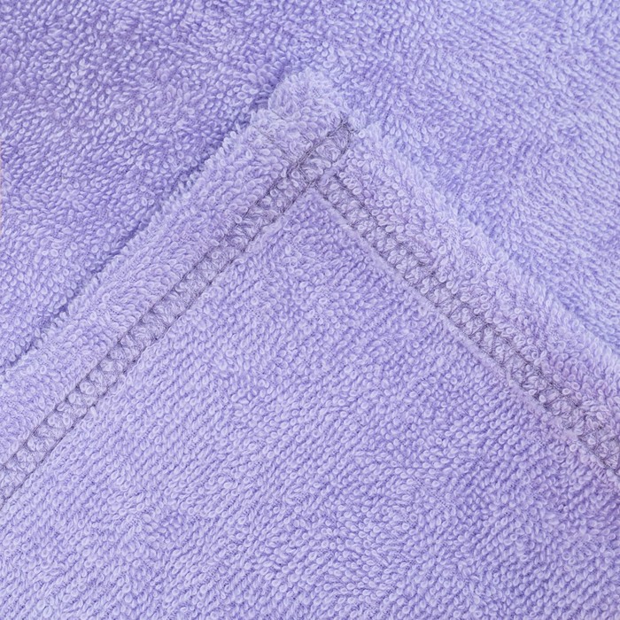 Набор для купания Крошка Я (полотенце-уголок 85*85±2см,полотенце 40*55см, рукавица), цвет сиреневый - фото 1882487534
