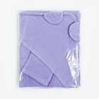 Набор для купания Крошка Я (полотенце-уголок 85*85±2см,полотенце 40*55см, рукавица), цвет сиреневый - Фото 10