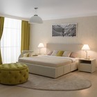 Кровать «Атриум» без ПМ, 160×200 см, премиум велюр, цвет лепестки ландыша - Фото 1