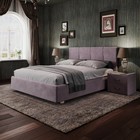 Кровать «Пантеон» без ПМ, 140×200 см, премиум велюр, цвет пыльная сирень - Фото 1