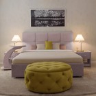 Кровать «Пантеон» без ПМ, 140×200 см, премиум велюр, цвет пыльная сирень - Фото 2