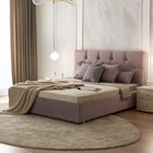 Кровать «Монблан» без ПМ, 140×200 см, премиум велюр, цвет пыльная сирень - Фото 1