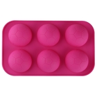 Форма силиконовая для выпечки Доляна «Футбольный мяч», 17×29×3,5 см, 6 ячеек, цвет МИКС - Фото 2
