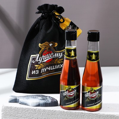 УЦЕНКА Набор «Лучшему из лучших»: шампунь 250 мл, гель для душа 250 мл, фигурное мыло