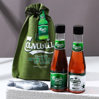 Подарочный набор «Самый лучший»: гель для душа и шампунь для волос пиво 2×250 мл, мыло для рук 70 г, Чистое счастье