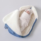 Комплект на выписку «Орсетто» зимний, рост 56-62 см, 5 предметов, цвет деним - фото 109355182