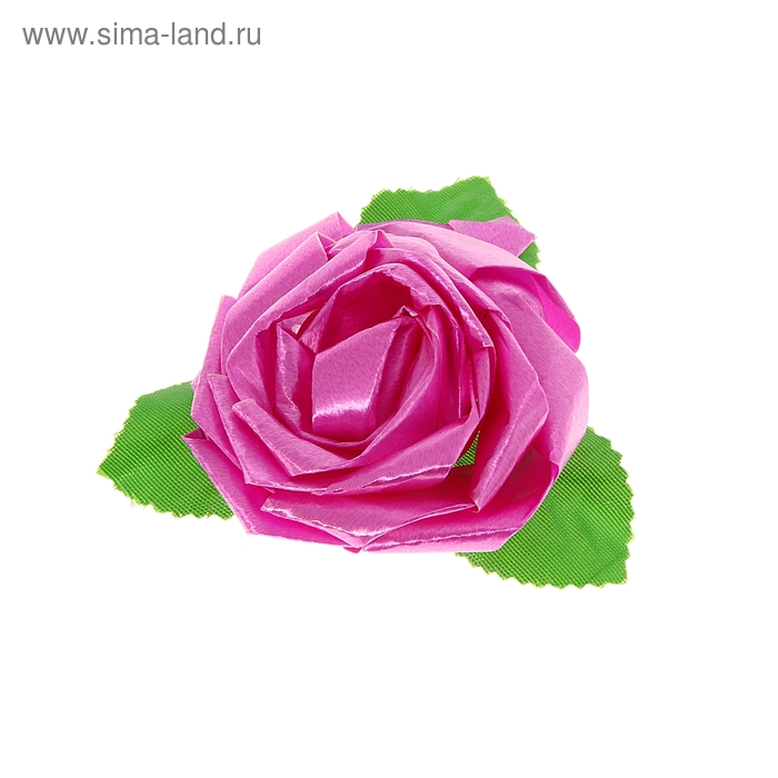 Бант-роза №6 малиновый - Фото 1