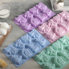 Форма для выпечки Доляна «Транспорт», силикон, 29×17,5 см, 8 ячеек (7,5×5,8 см), цвет МИКС - Фото 6