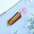 Подарочный бант - шар №3.2 золотой в красном, для упаковки подарков - Фото 3