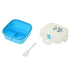 Ланч-бокс с ложкой, 3 отсека, цвета МИКС - Фото 2