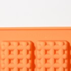 Форма для шоколада Доляна «Вафли», силикон, 17×30×1 см, 20 ячеек (4,3×3,3 см), цвет МИКС - Фото 5