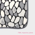 Коврики для ванной и туалета Доляна «Галька», 2 шт., 40×49 см, 50×80 см - Фото 3