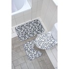 Набор ковриков для ванной и туалета Доляна «Галька», 3 шт, 40×45, 40×50, 50×80 см - Фото 7