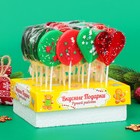 Карамель леденцовая новогодняя на палочке, с декором, "Конфетти", МИКС, 40 г - Фото 1