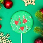 Карамель леденцовая новогодняя на палочке, с декором, "Конфетти", МИКС, 40 г - Фото 3