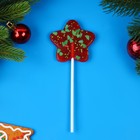 Карамель леденцовая новогодняя на палочке, с декором "Праздничное конфетти", МИКС, 24 г - Фото 4