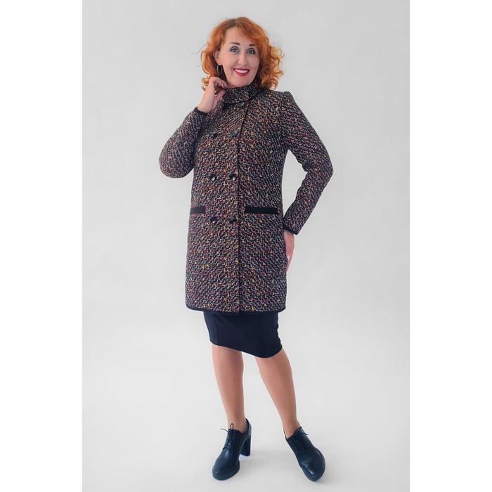 Кардиган «Текстильная Мануфактура», размер 50, цвет черно-красный 56274