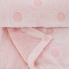 Плед - покрывало «Горох», размер 180х200 см, цвет розовый - Фото 2