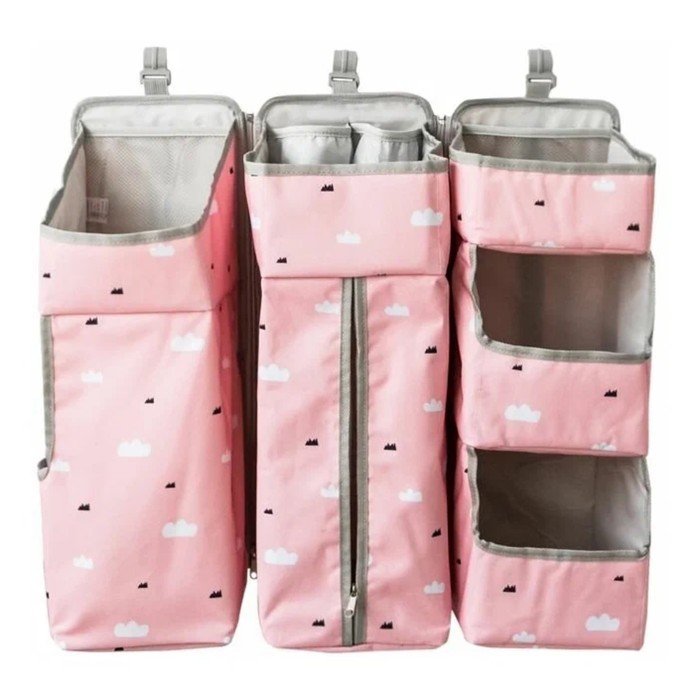 Органайзер для детской кроватки , цвет розовый - Фото 1