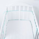 Бортик в кроватку, размер 31х180 см, цвет салатовый - Фото 3