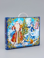 Подарочная новогодняя коробка, Адвент календарь«Снежный праздник», 39×29.5×3 см - Фото 2