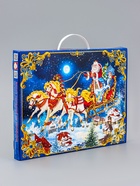 Подарочная новогодняя коробка, Адвент календарь«Снежный праздник», 39×29.5×3 см - Фото 4