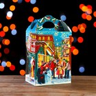 Подарочная коробка с окном елочкой "Праздник в городе", 19 х 13,5 х 25,5 см - Фото 2
