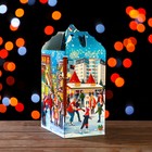 Подарочная коробка с окном елочкой "Праздник в городе", 19 х 13,5 х 25,5 см - Фото 3