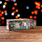 Подарочная коробка "Кроссворд Деда Мороза", фура, 34,5 х 11 х 11 см (комплект 5 шт) - фото 28137780