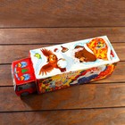 Подарочная коробка "Кроссворд Деда Мороза", фура, 34,5 х 11 х 11 см (комплект 5 шт) - фото 28137781
