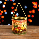 Подарочная коробка, тубус «Новогодние игрушки» 120×120 мм (100 мм внутр. высота). - Фото 2