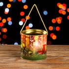 Подарочная коробка, тубус «Новогодние игрушки» 120×120 мм (100 мм внутр. высота). - Фото 3