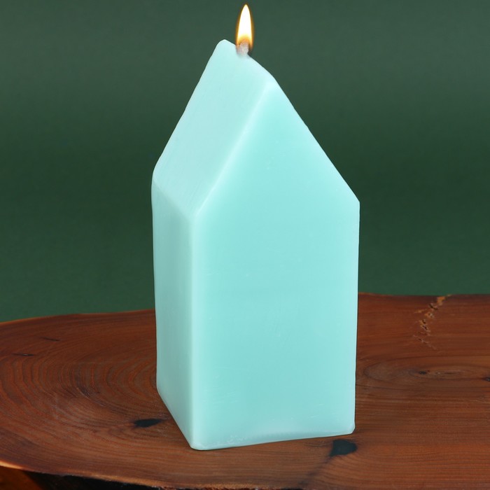 Свеча в форме домика, МИКС, без аромата, 6 х 6 х 12,5 см. - фото 1907512820
