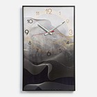 Часы-картина настенные, интерьерные "Линии", плавный ход, 57 х 35 см - Фото 5