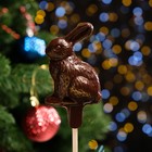 Фигура из темного шоколада "Черный кролик" , 30 г - Фото 1