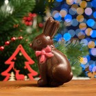 Фигура из  темного шоколада "Заяц с бантиком" , 38 г - Фото 1