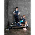 Жилет вязаный для мальчика Amarobaby Pure Love School, рост 140 см, цвет синий - Фото 5