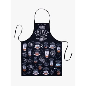 

Фартук AMARO HOME COFFEE TIME, размер 68х83 см, цвет чёрный