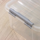 Контейнер для хранения с крышкой, 15 л, 41×29.5×18.3 см, пластик, прозрачный - Фото 8